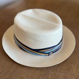 DOBBS - MENS VINTAGE PANAMA HAT SIZE 7 1/8